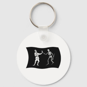 Bartholomew Roberts Vlag Sleutelhanger