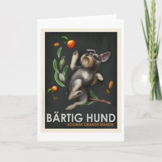 Bartig Hund Kaart