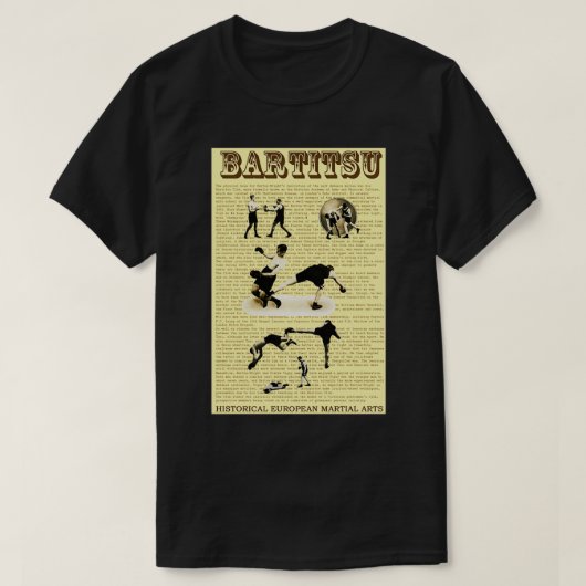 BARTITSU Historische Europese krijgskunst T-shirt (Design voorkant)