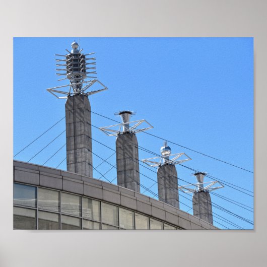 Bartle Hall Pylons, Kansas City, Missouri Poster (Voorkant)