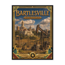 Bartlesville Oklahoma Vintage Art Deco Gouden Tijd