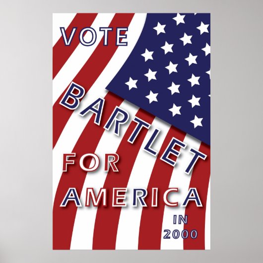 Bartlet voor het Amerikaanse poster (Voorkant)