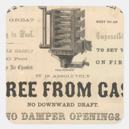 Bartlett en Leslie Vierkante Sticker (Voorkant)