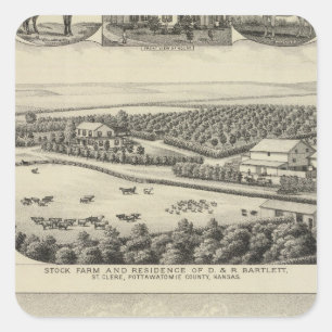 Bartlett en Roberts Residences and Boerderijen, Ka Vierkante Sticker