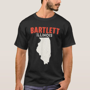 Bartlett Illinois USA State America Travel Illinoi T-shirt