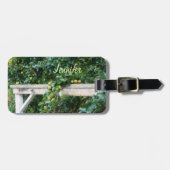 Bartlett peren op boomeffect gepersonaliseerd bagagelabel (Voorkant horizontaal)