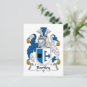 Bartley Family Crest Briefkaart (Staand voorkant)