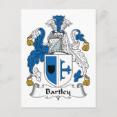 Bartley Family Crest Briefkaart (Voorkant)