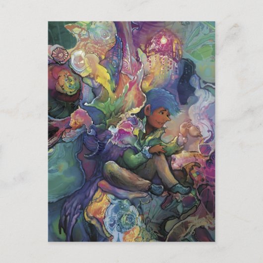 Bartok neemt thee~~ briefkaart (Voorkant)