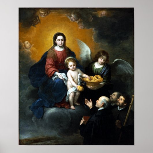 Bartolomé Esteban Murillo De Baby Christus Poster (Voorkant)