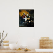 Bartolomé Esteban Murillo De Baby Christus Poster (Keuken)