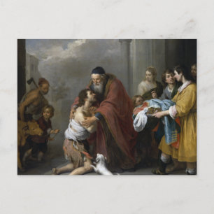 Bartolome Esteban Murillo-Return of the Prodigal Briefkaart