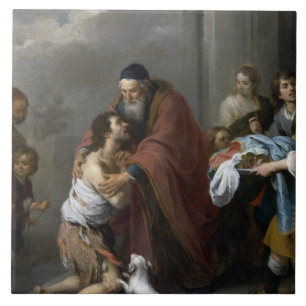 Bartolome Esteban Murillo-Return of the Prodigal Tegeltje
