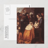 Bartolome Murillo - De verergering van de Magi Briefkaart (Voorkant / Achterkant)