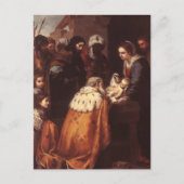 Bartolome Murillo - De verergering van de Magi Briefkaart (Voorkant)