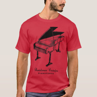 Bartolomeo Cristofori Pianoforte Pianomuziek 1 T-shirt
