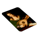 Bartolomeo Veneto Lady die het portret van Lute sp Magneet (Rechterzijde)