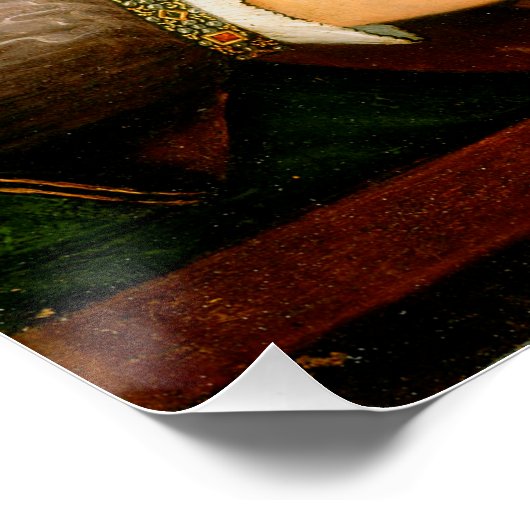 Bartolomeo Veneto Lady die het portret van Lute sp Poster (Hoek)