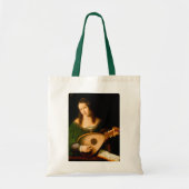 Bartolomeo Veneto Lady die het portret van Lute sp Tote Bag (Voorkant)