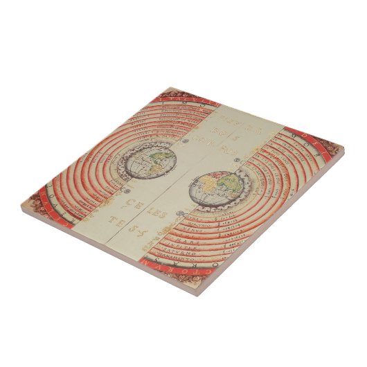 Bartolomeu Velho Afbeelding van de hemelse lichame Tegeltje (Zijkant)