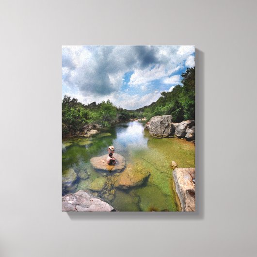 Barton Creek 15 - Austin Texas Canvas Afdruk (Voorkant)