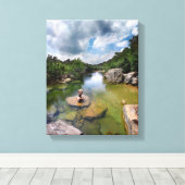 Barton Creek 15 - Austin Texas Canvas Afdruk (Insitu (Houten vloer))