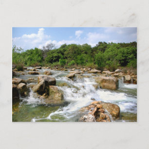 Barton Creek - Austin, Texas - 3 miljoen watervall Briefkaart