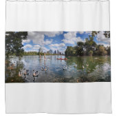 Barton Creek bij Lady Bird Lake - Austin, Texas Douchegordijn (Voorkant)