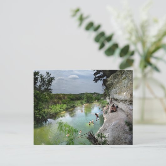 Barton Creek Cliffs - Austin Texas Briefkaart (Staand voorkant)