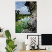 Barton Creek Cliffs - Austin Texas Poster (Thuiskantoor)