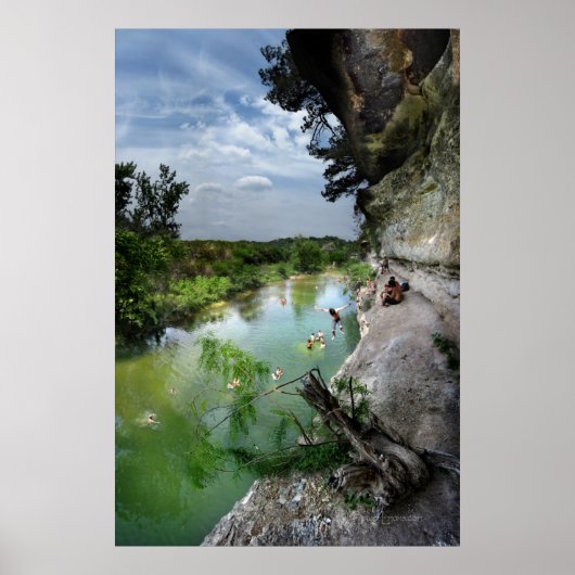 Barton Creek Cliffs - Austin Texas Poster (Voorkant)