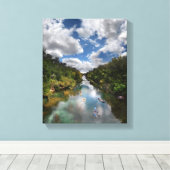 Barton Creek Kayaks - Austin Texas Canvas Afdruk (Insitu (Houten vloer))