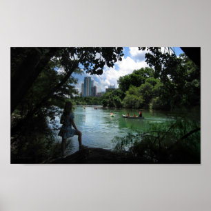 Barton Creek/Ladybird Lake - Austin, Texas Poster