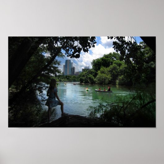 Barton Creek/Ladybird Lake - Austin, Texas Poster (Voorkant)
