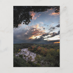 Barton Creek Sunset - Austin, Texas Briefkaart