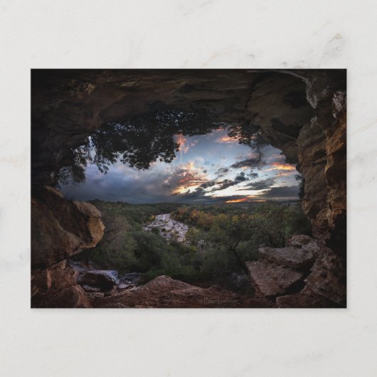 Barton Creek Sunset - Austin, Texas Briefkaart (Voorkant)