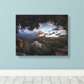 Barton Creek Sunset - Austin, Texas Canvas Afdruk (Insitu (Houten vloer))