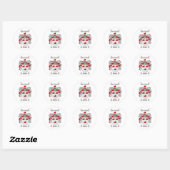 BARTON FAMILY CREST - BARTON WAPEN RONDE STICKER (Vel)