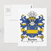 Barton Family Crest Briefkaart (Voorkant / Achterkant)