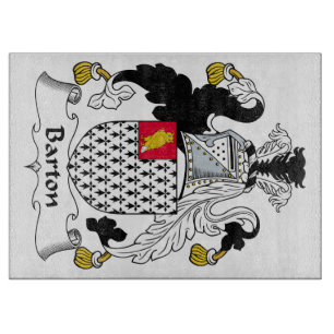 Barton Family Crest Snijplank