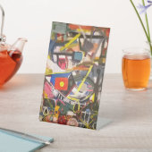 Barton Springs Abstract Jeff Hankamer Artjunkhaus Reclamebord Met Voetstuk (Insitu)