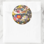 Barton Springs Austin Texas Hankamer Artjunkhaus Ronde Sticker (Tas)