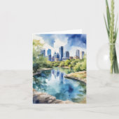 Barton Springs Austin, Texas Kaart (Voorkant)