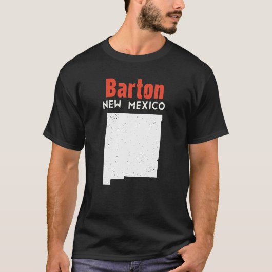 Barton Usa State America Travel New Mexican New Me T-shirt (Voorkant)
