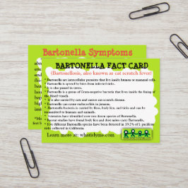Bartonella Feiten Educatieve Kaart Visitekaartje