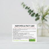 Bartonella feitenkaart visitekaartje (Staand voorkant)
