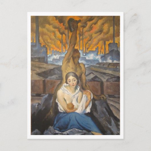 Bartos Bretislav, Black Earth, 1920 Briefkaart (Voorkant)