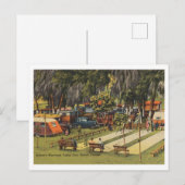 Bartow, Florida  gemeentelijke woonwagenkamp Briefkaart (Voorkant / Achterkant)