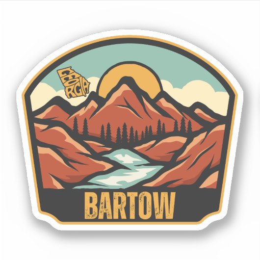 Bartow, Georgia Sticker (Voorkant)