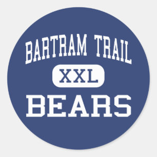 Bartram Trail - Beren - Hoog - Jacksonville Ronde Sticker